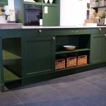 Kitchen Systemat AV 6035 Real Wood Lacquered Chrome Oxide Green