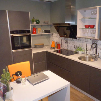 Einbauküche Stone Art Grau