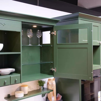 Kitchen Systemat AV 6035 Real Wood Lacquered Chrome Oxide Green