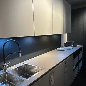 Einbauküche SLX-CD Keramik Syros Blanc Weiß Grau Lack Achatgrau Samtmatt Eiche Onyx Schwarz Inklusive E-Geräte