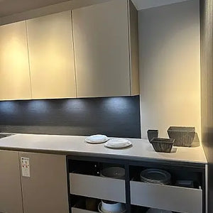 Einbauküche SLX-CD Keramik Syros Blanc Weiß Grau Lack Achatgrau Samtmatt Eiche Onyx Schwarz Inklusive E-Geräte