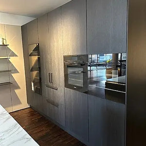 Einbauküche SLX-CD Keramik Syros Blanc Weiß Grau Lack Achatgrau Samtmatt Eiche Onyx Schwarz Inklusive E-Geräte