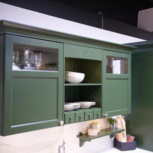 Kitchen Systemat AV 6035 Real Wood Lacquered Chrome Oxide Green