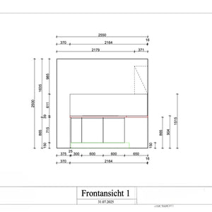 Einbauküche Pura Platte Marmor Vena Schwarz Schichtstoff K102 Weiß Matt Nachbildung Victroia Nussbaum Inklusive E-Geräte