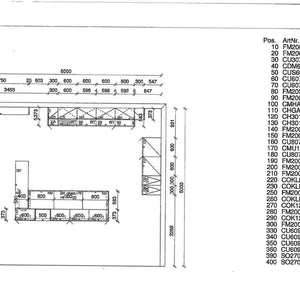 Einbauküche Programm M290 Stahlgrau - KüchenFirst