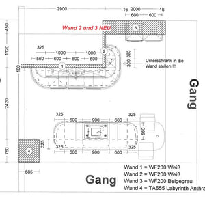 Einbauküche C218 Laser Soft Softlack Graphit - KüchenFirst