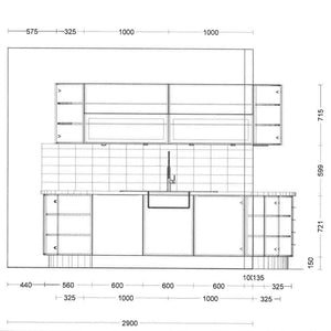 Einbauküche C218 Laser Soft Softlack Graphit - KüchenFirst