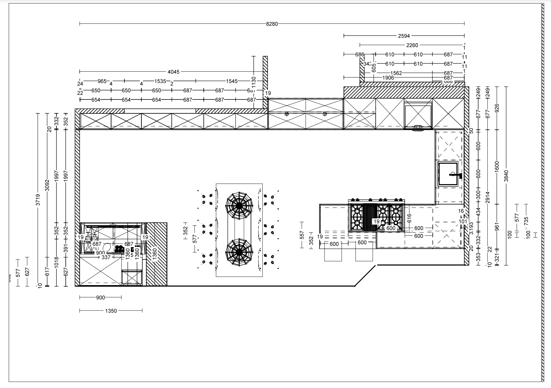 Einbauküche 062 Beton Clair Hellgrau - KüchenFirst