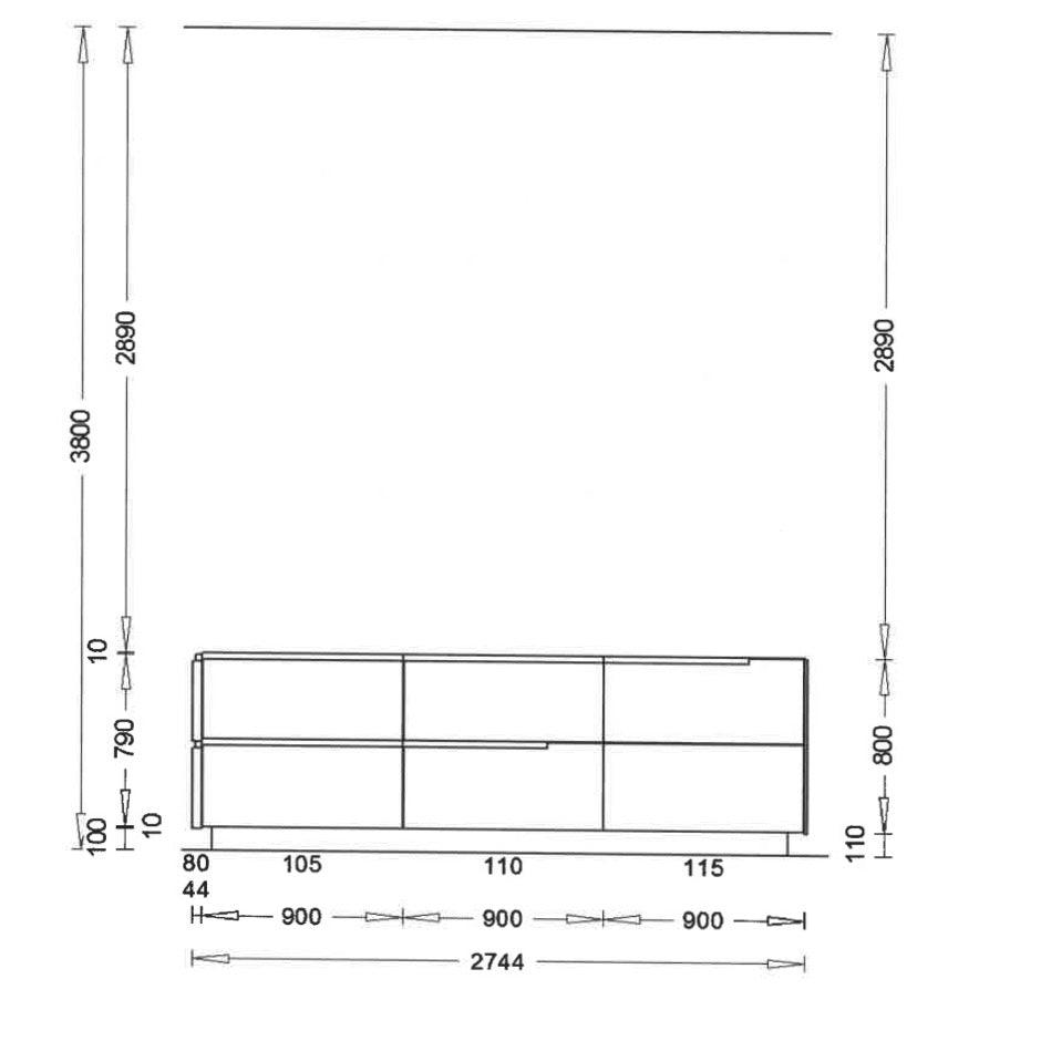 Einbauküche 006 Kunststoff Weiß - KüchenFirst