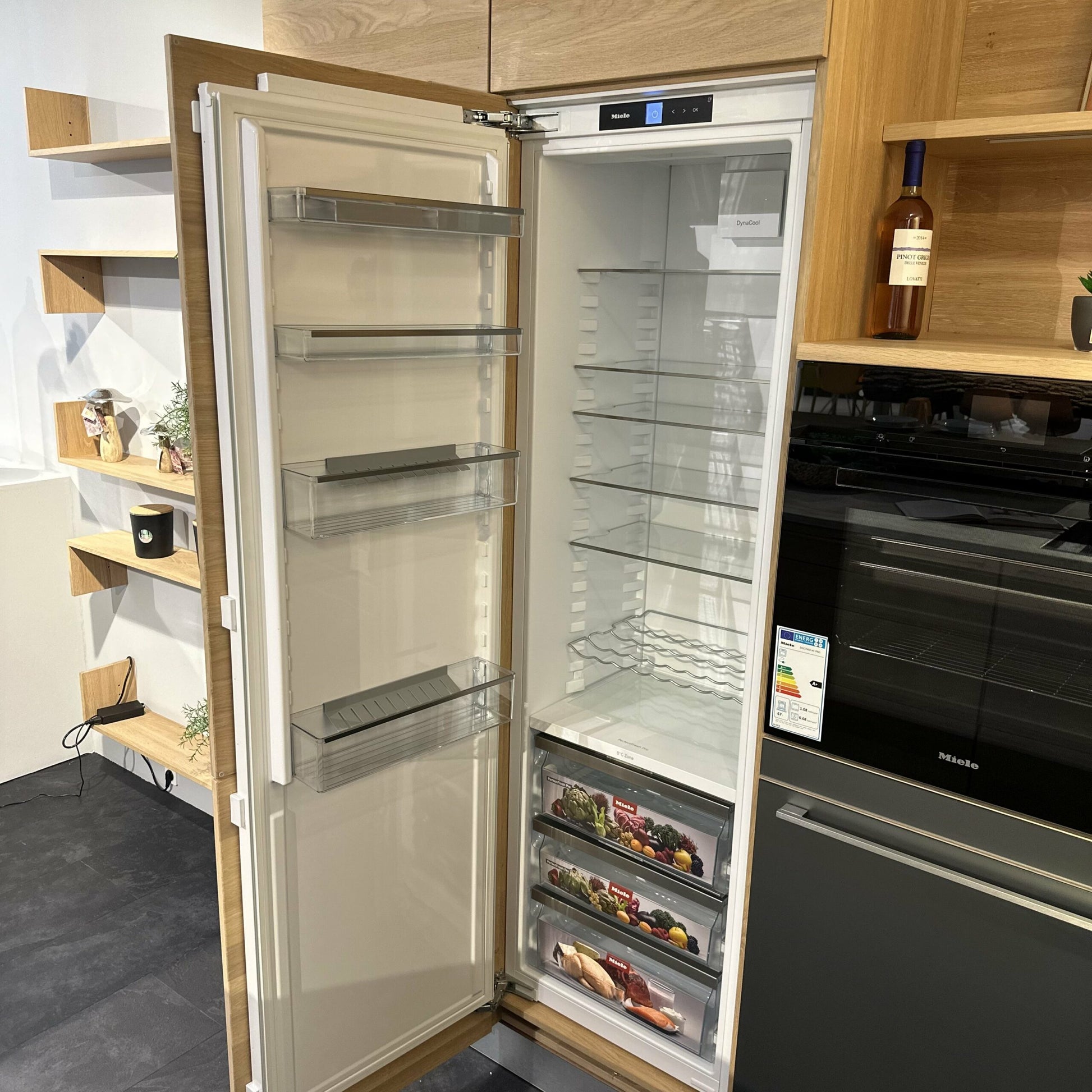 Einbauküche Linee KLI Vollholz Eiche Weißöl Inklusive E-Geräte