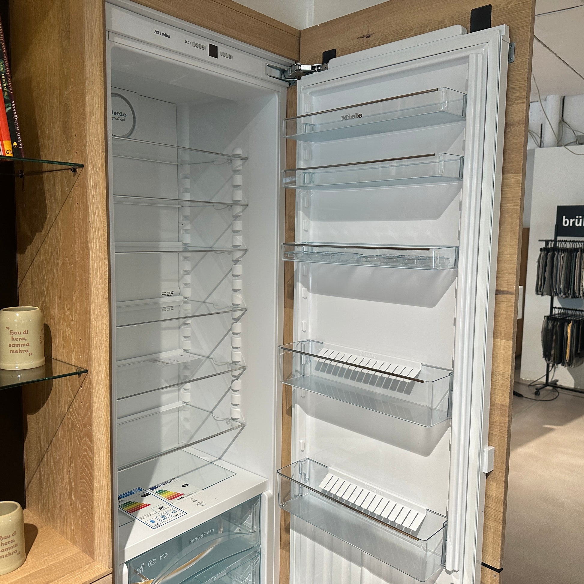 Küche Eiche Weiß Geölt Und Glas Schwarz Matt