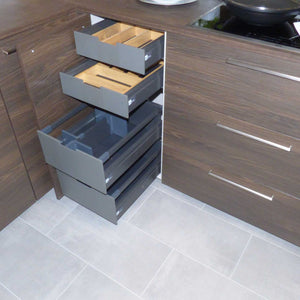 Küche 3250 Nussbaum Weiß