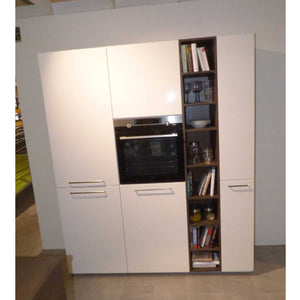 Küche 3250 Nussbaum Weiß