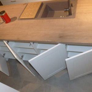 Küche 3630 Holz Weiß