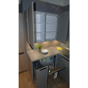 Küche Easytouch Lacklaminat Taupegrau