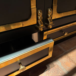 Kombinationsofen Chateau 150 Glänzendes Messing Und Mattschwarz