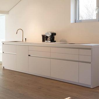 Designküche C1 Front Fenix Arktis Ident Weiß