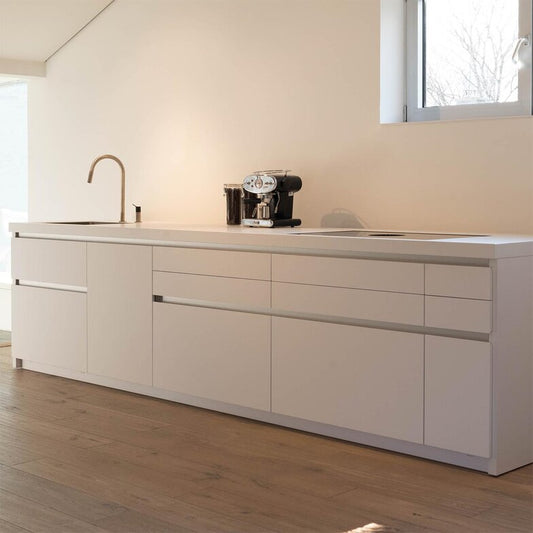 Designküche C1 Front Fenix Arktis Ident Weiß