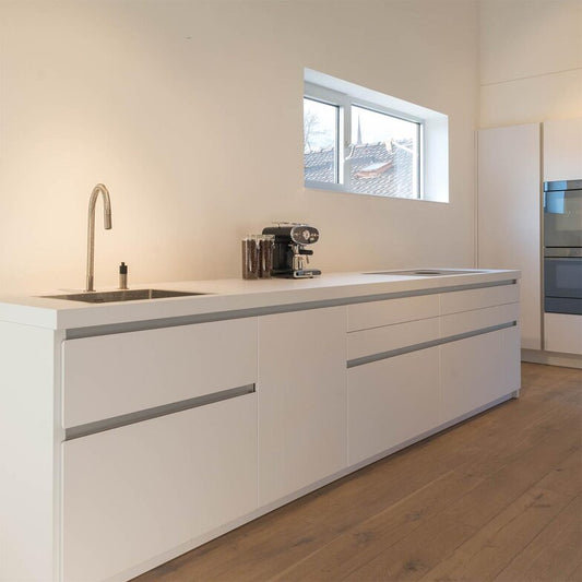 Designküche C1 Front Fenix Arktis Ident Weiß