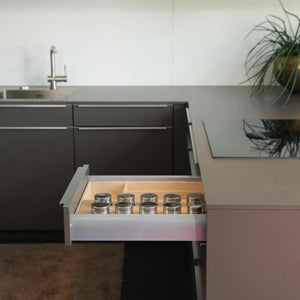 Kitchen Ceres 233 fronts wood look peat oak lava brown 