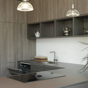 Kitchen Ceres 233 fronts wood look peat oak lava brown 