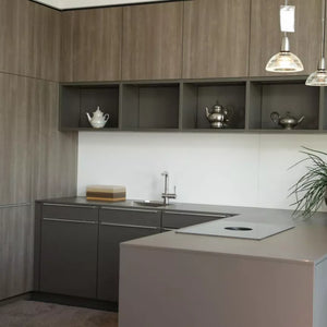 Kitchen Ceres 233 fronts wood look peat oak lava brown 