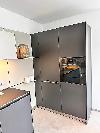 Einbauküche B3 Laminat 17 Graphit Grau 95 Anthrazit Inklusive Spüle Und E-Geräte