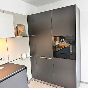 Einbauküche B3 Laminat 17 Graphit Grau 95 Anthrazit Inklusive Spüle Und E-Geräte