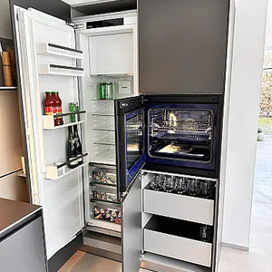 Einbauküche B3 Laminat 17 Graphit Grau 95 Anthrazit Inklusive Spüle Und E-Geräte