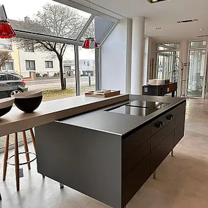 Einbauküche B3 Laminat 17 Graphit Grau 95 Anthrazit Inklusive Spüle Und E-Geräte