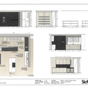 Einbauküche SLX-CD Keramik Syros Blanc Weiß Grau Lack Achatgrau Samtmatt Eiche Onyx Schwarz Inklusive E-Geräte